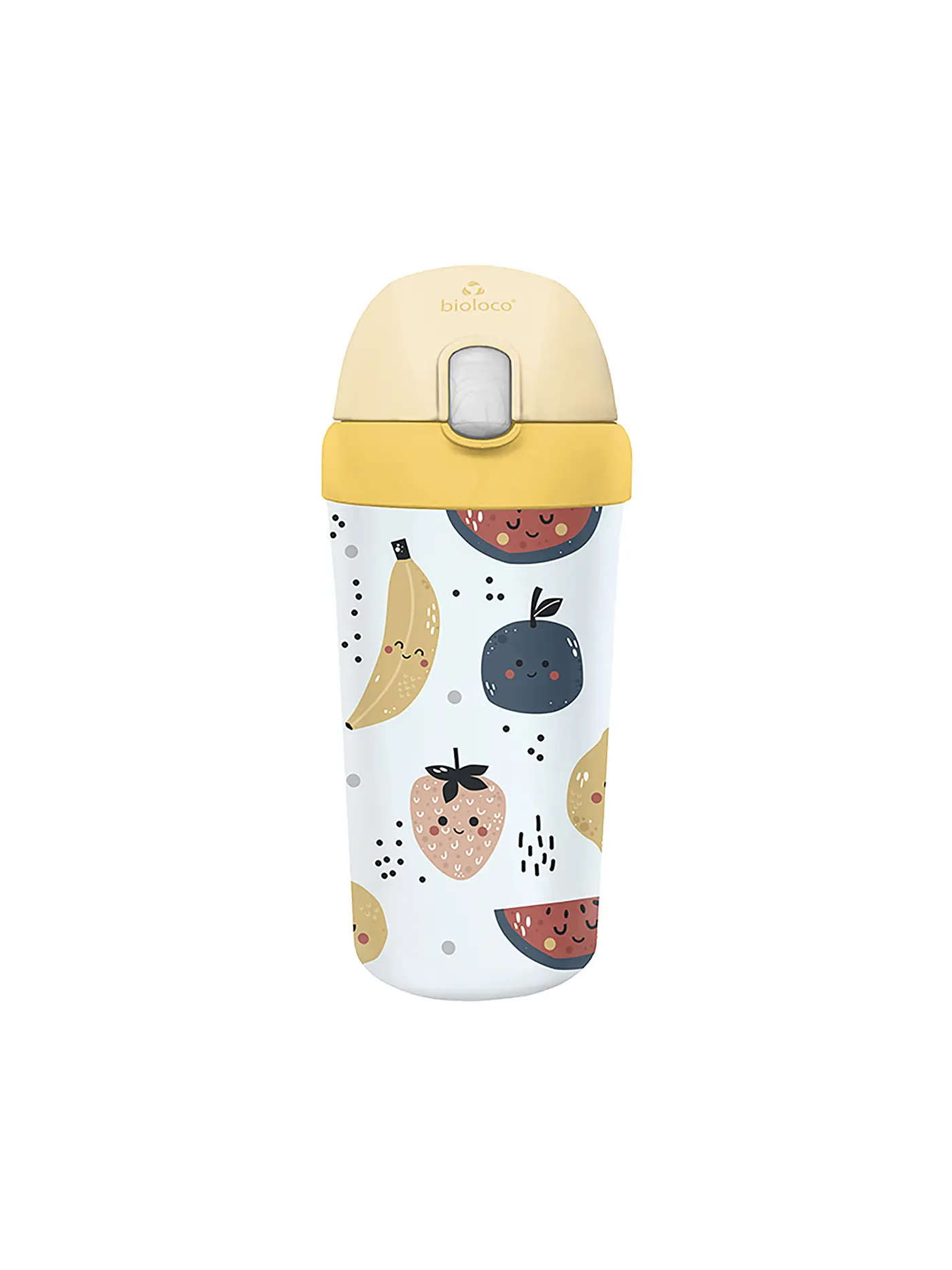 CHIC.MIC | Kinder Trinkbecher Cup bioloco plant 400ml Running Zebra | bunt